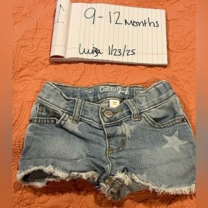 Memorial Day or Fourth of July Jean shorts with stars